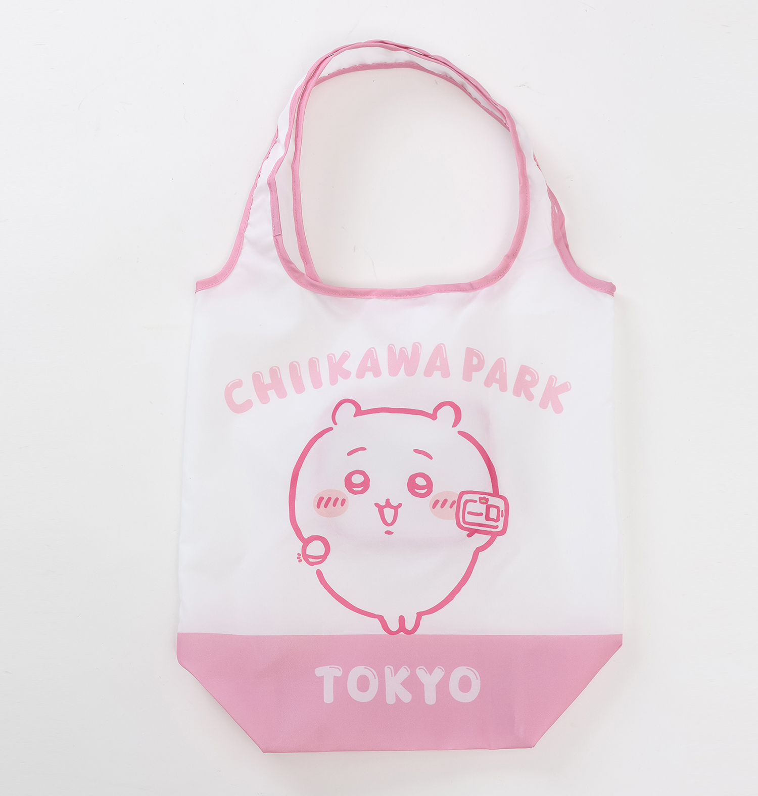 ちいかわパーク エコバッグ 草むしり検定5級(ちいかわ) ピンク 상품 식별용 대표 이미지