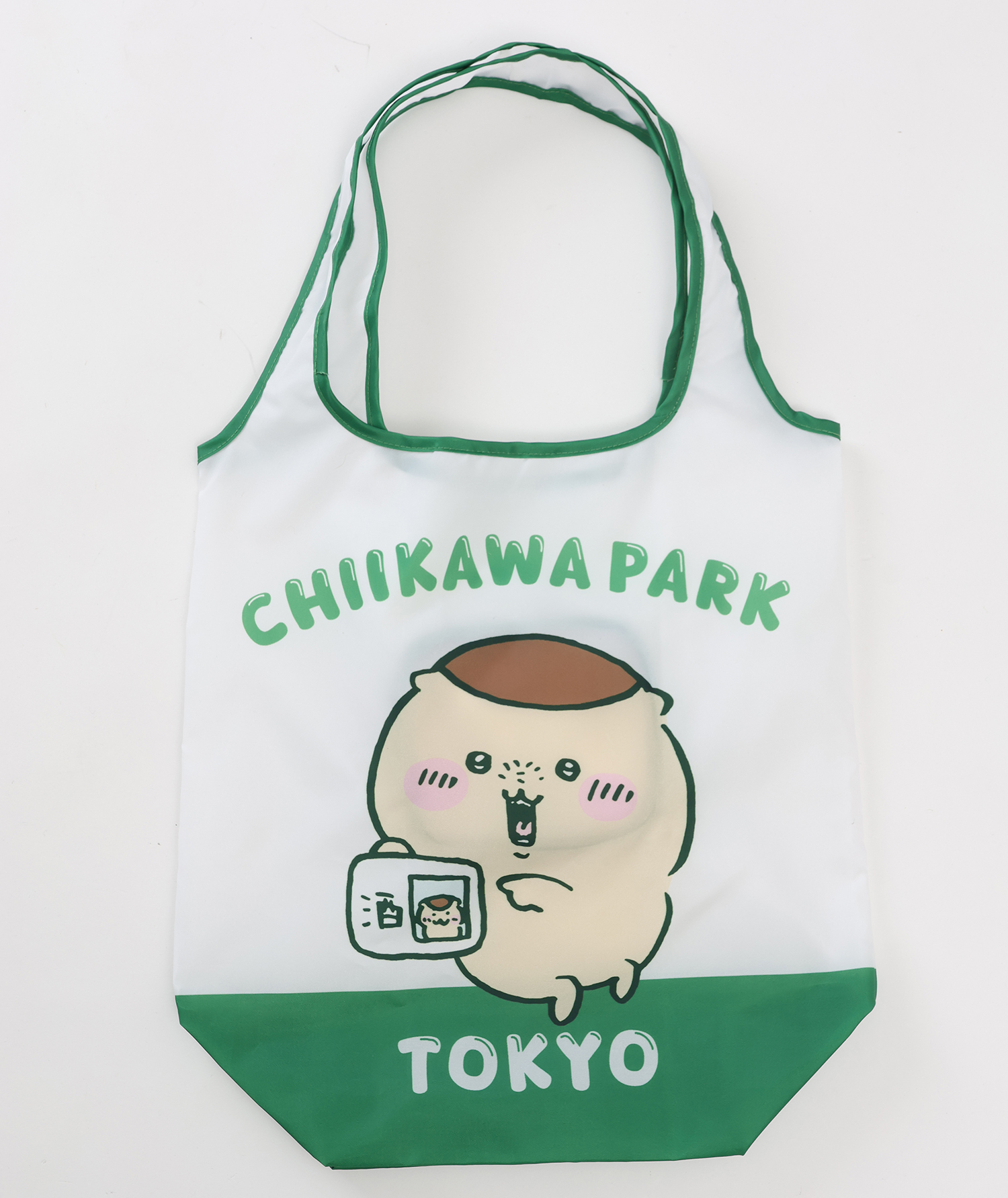 ちいかわパーク エコバッグ お酒の資格 グリーン 상품 식별용 대표 이미지