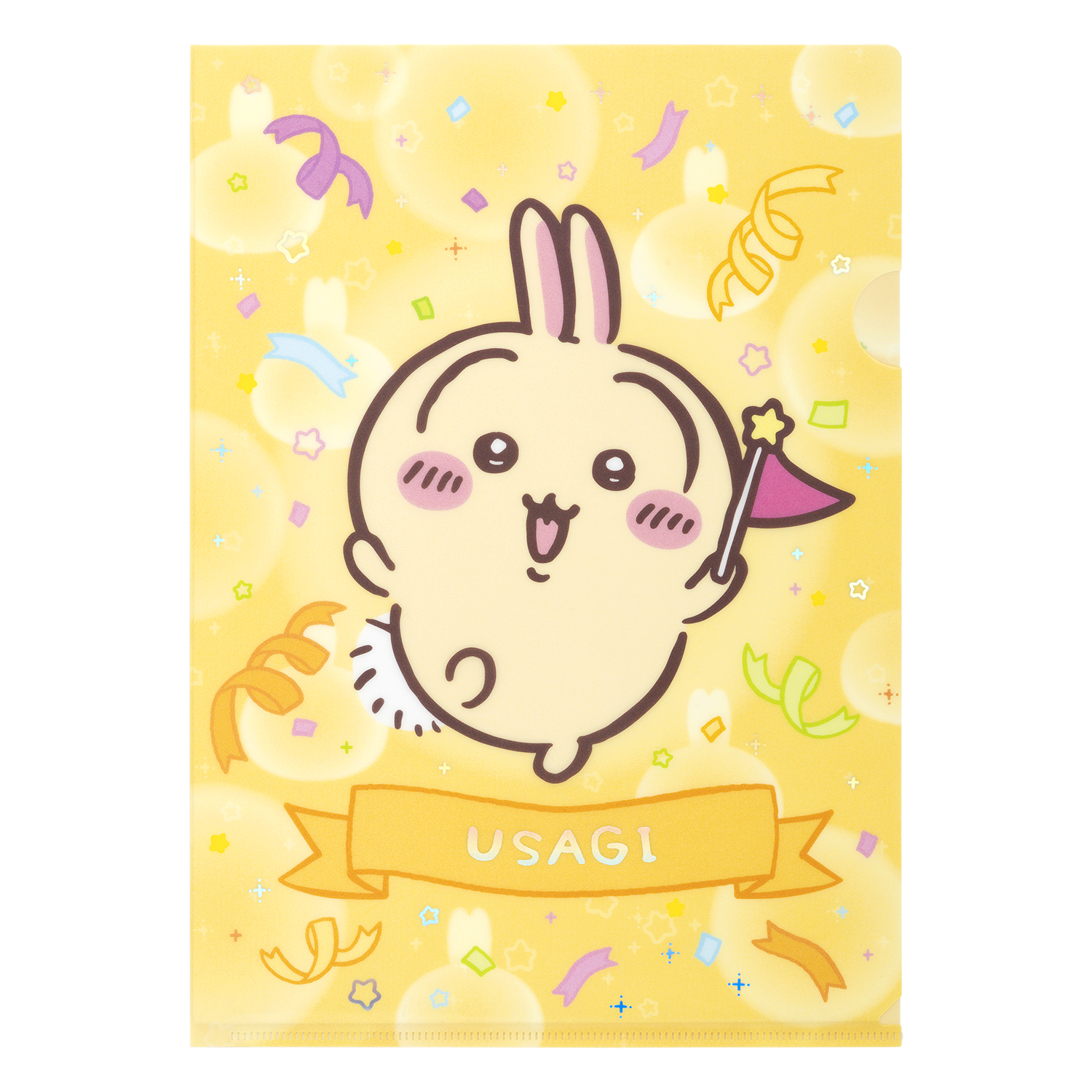 ちいかわパーク クリアファイル（うさぎ フラッグ）