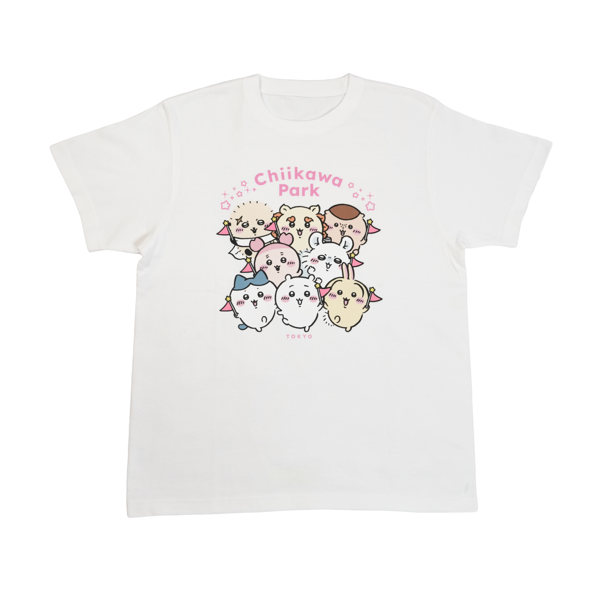 ちいかわパーク Tシャツ メインビジュアル ホワイト | ちいかわパーク 