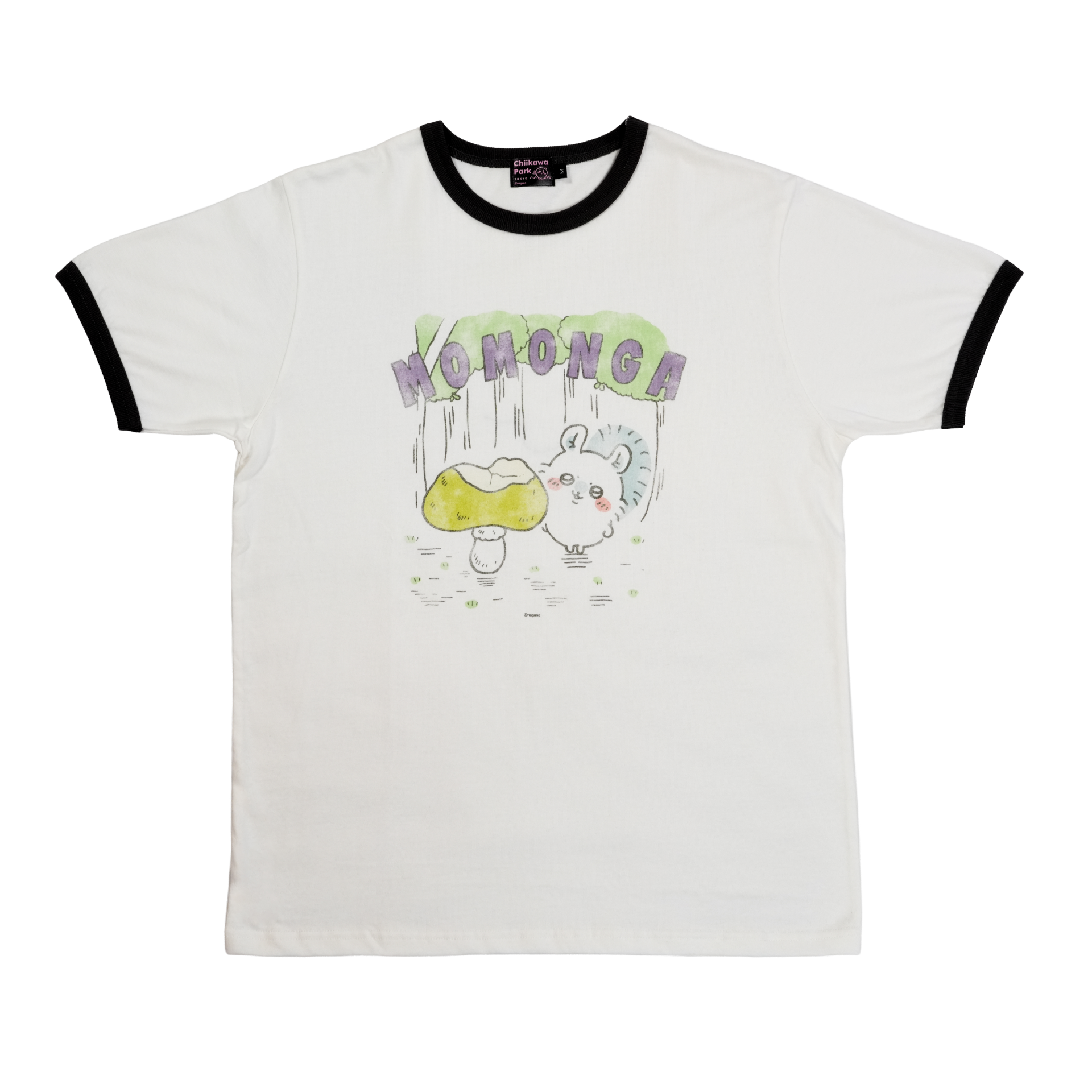 ちいかわパーク リンガーTシャツ モモンガ アイボリー