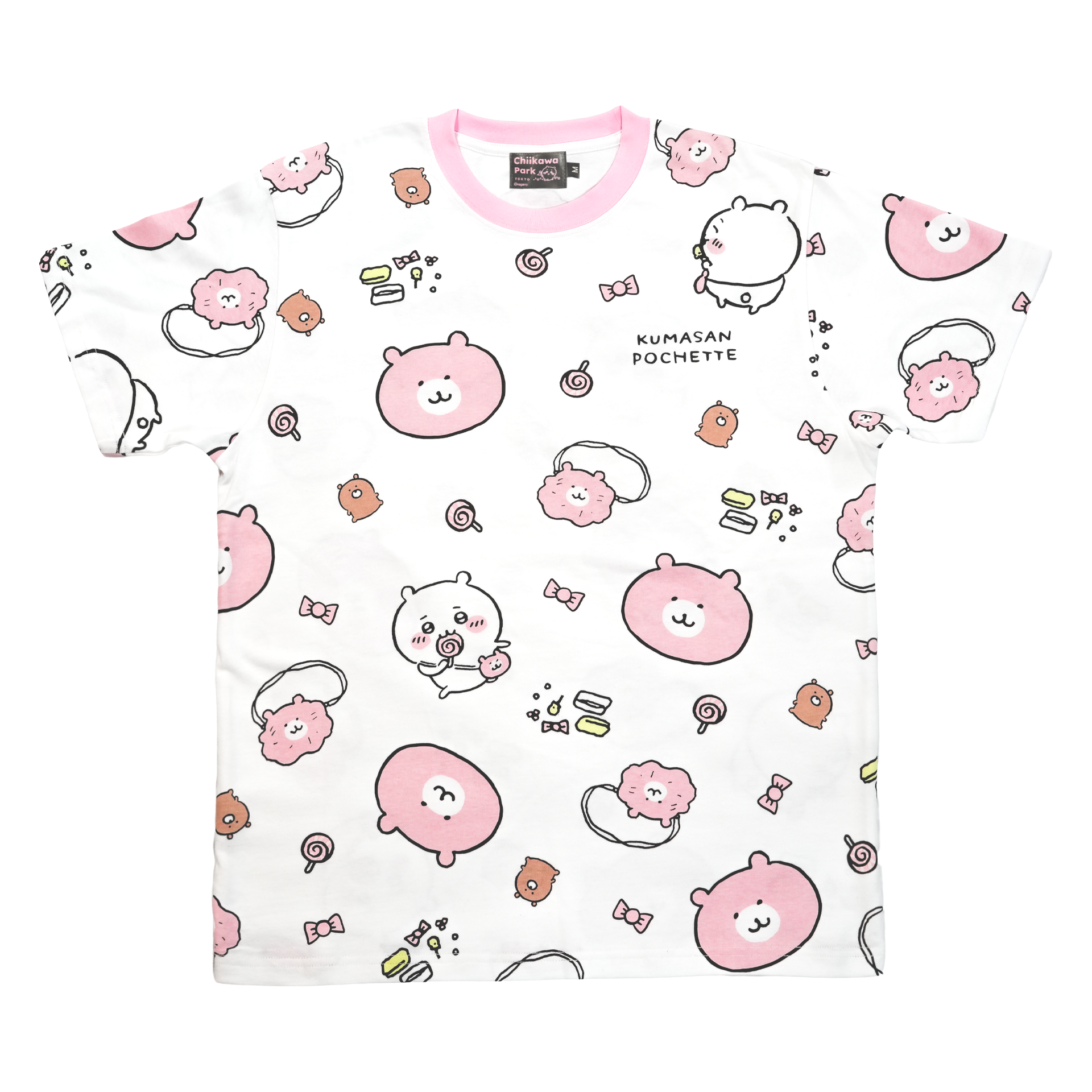 ちいかわパーク Tシャツ ちいかわ 総柄 ホワイト | ちいかわパーク公式 