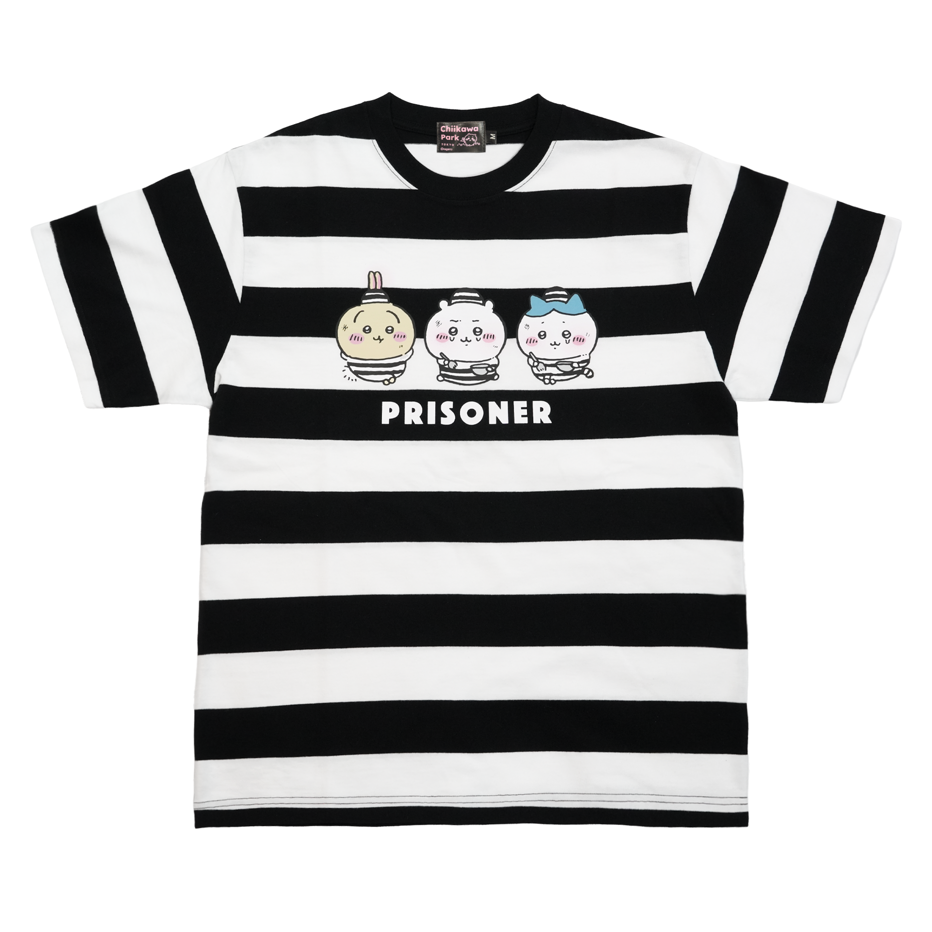 ちいかわパーク Tシャツ プリズン ボーダー