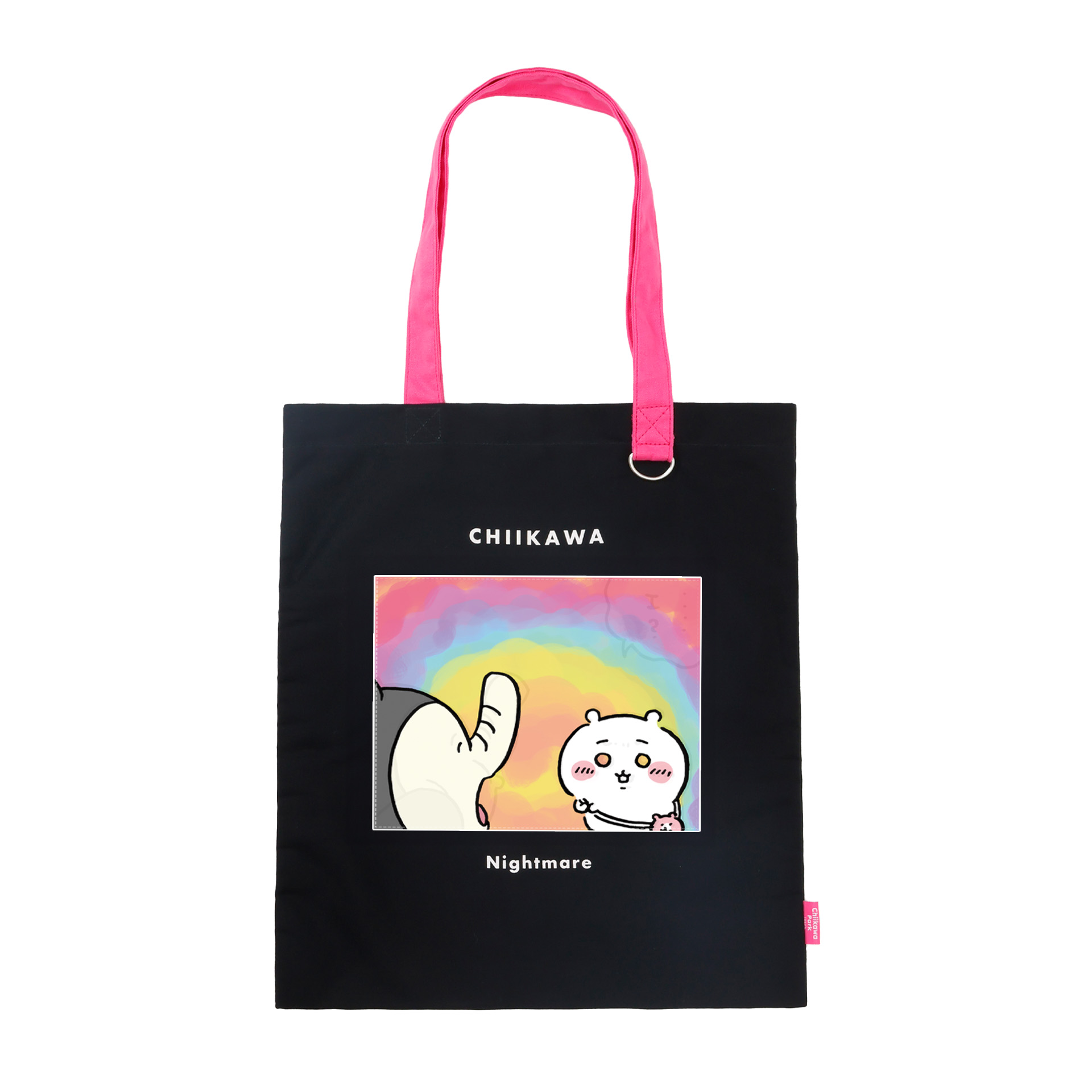 ちいかわパーク レンチキュラートートバッグ 悪夢 ブラック/ピンク ONE