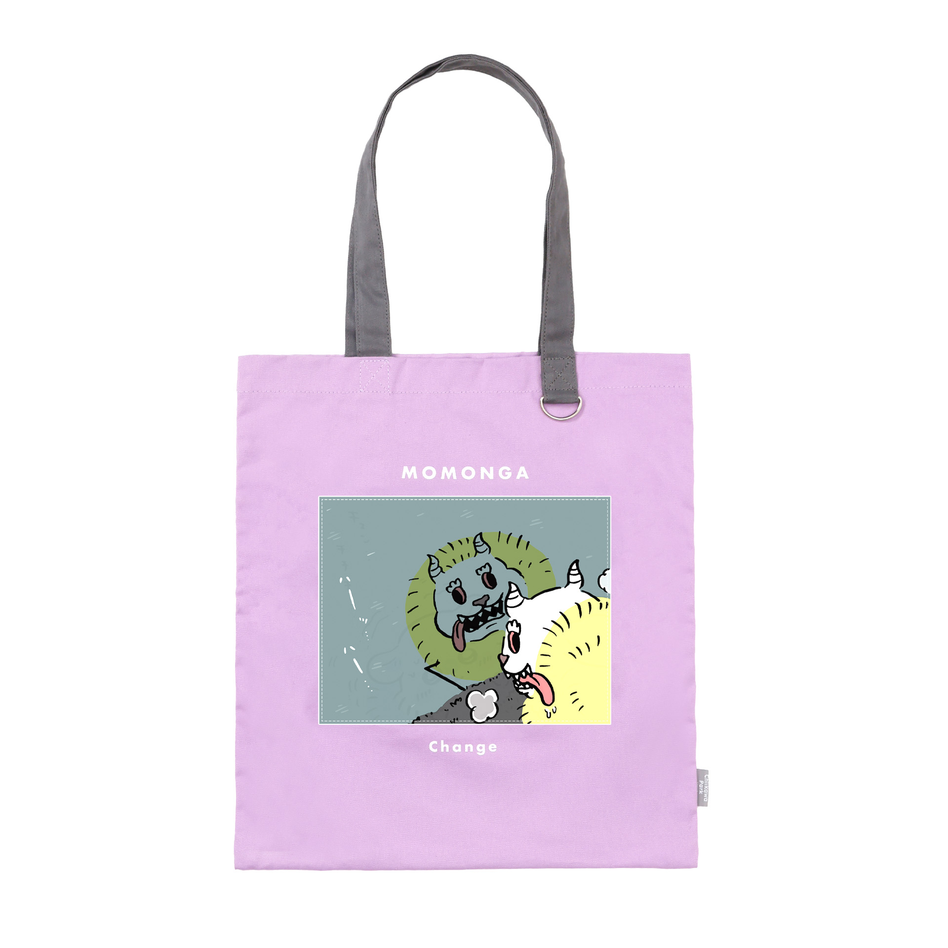 ちいかわパーク レンチキュラートートバッグ ヤな夢みた パープル/グレー ONE 2