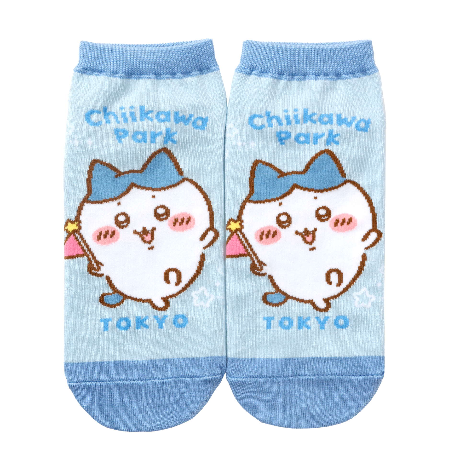 ちいかわパーク スニーカーソックス ハチワレ ライトブルー